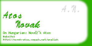 atos novak business card